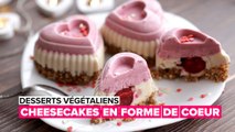 Desserts végétaliens : coeurs de Cheesecake Vegan