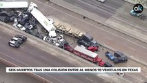 Seis muertos tras una colisión entre al menos 70 vehículos en Texas