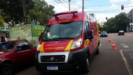 Mulher de 60 anos fica ferida após ser atropelada na Região Central