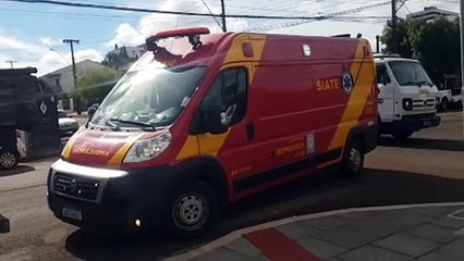 Trabalhador fica ferido ao cair de caminhão na Rua Marechal Cândido Rondon