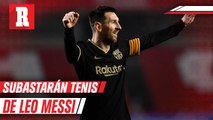 Subastarán los tenis de Messi con los que batió el récord mundial de goles marcados en un mismo club