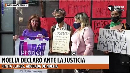 Noelia declaró ante la Justicia