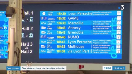 Vacances : de nombreux départs de dernière minute dans les gares
