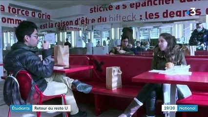 Etudiants : les restaurants universitaires rouvrent progressivement leurs portes