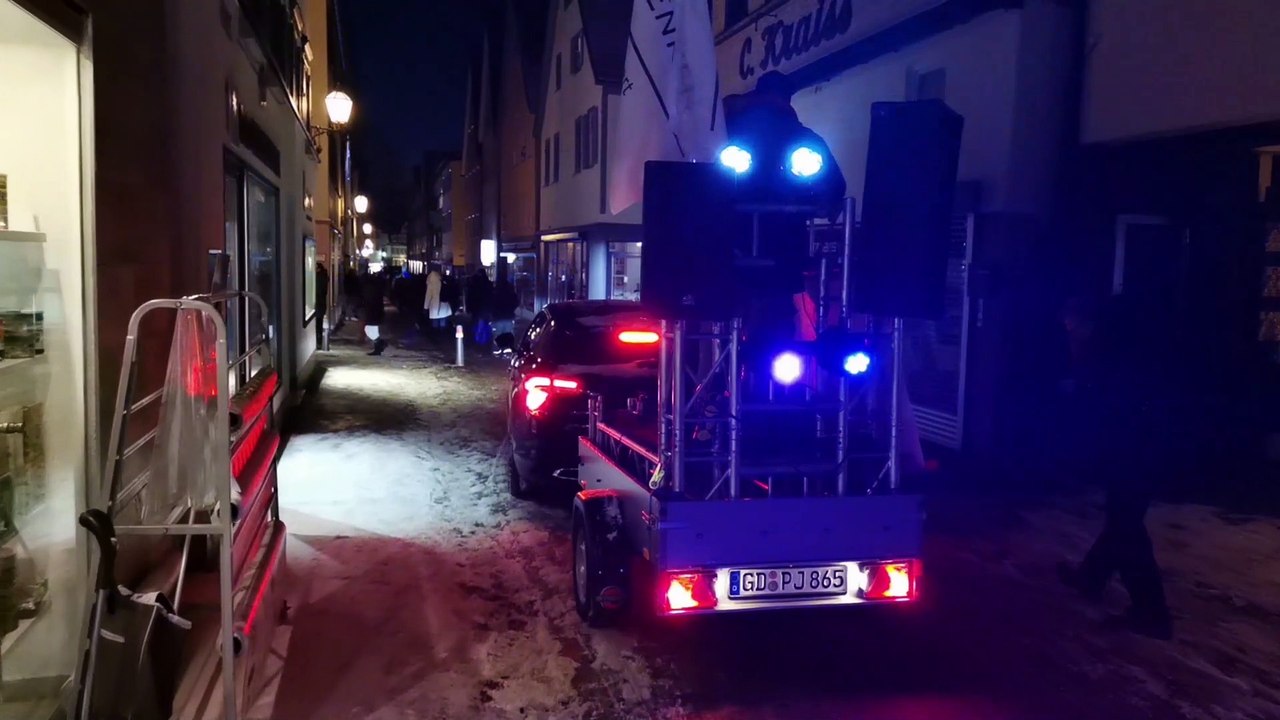 Demo und Aufzug bei Eisiger Kälte in Schorndorf
