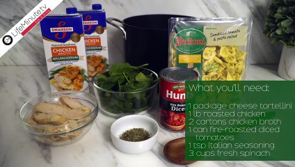 Spicy Tortellini Chicken Soup