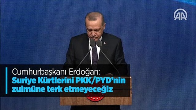 Cumhurbaşkanı Erdoğan: Suriye Kürtlerini PKK/PYD’nin zulmüne terk etmeyeceğiz