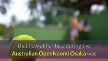 Naomi Osaka charms fans after removing butterfly at Australian Open