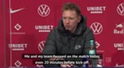 Video herunterladen: Nagelsmann disappointed with Bayern's handling of Upamecano announcement