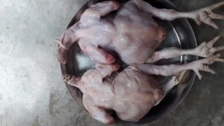 Rules for easy skinning and cutting of broiler chicken // সহজে ব্রয়লার মুরগির চামড়া ছাড়ানো ও মাংস কাটার নিয়ম