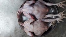 Rules for easy skinning and cutting of broiler chicken // সহজে ব্রয়লার মুরগির চামড়া ছাড়ানো ও মাংস কাটার নিয়ম