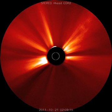 See what Causes Auroras When it Hits Earth