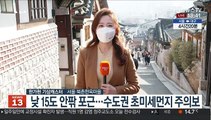 [날씨] 한낮 봄처럼 포근…서울 초미세먼지 주의보