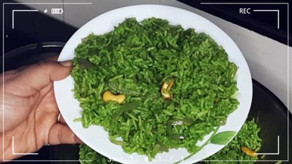 Spinach rice / Palak rice