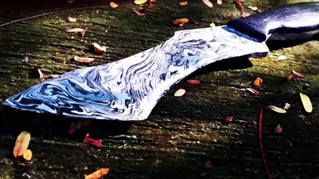 How to make a Damascus knife | making custom damascus knife at home | m-seal knife