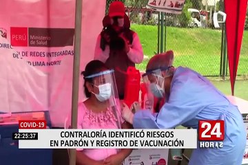 COVID-19: Contraloría identifico riesgos en padrón y registro de vacunación
