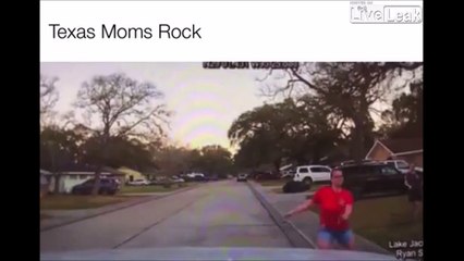 Cette maman texane est plus efficace qu'un policier pour arreter les voleurs... placage