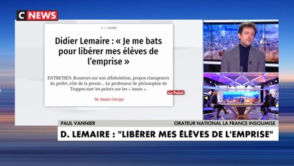 Paul Vannier : «Nous pourrions considérer que les propos de Monsieur Lemaire méritent a minima d’être interrogés»