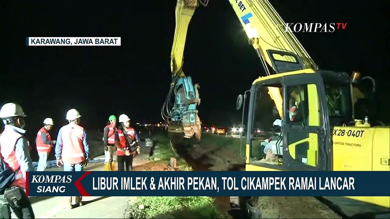 Posko Pengamanan Tol Jakarta-Cikampek Jelang Arus Balik Libur Imlek