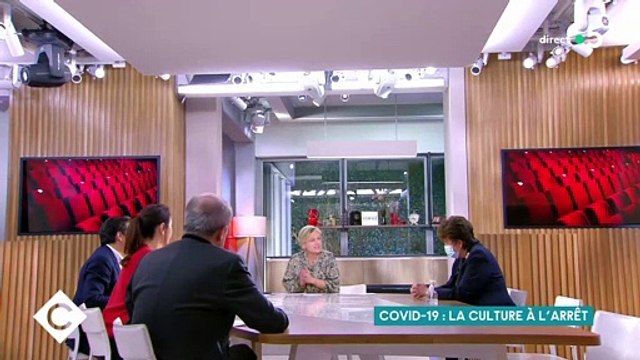 Coronavirus - Invitée de C à vous , la ministre Roselyne Bachelot reconnait pour la première fois qu'aucune étude n'indique que les lieux de cultures sont des lieux de contamination - Vidéo