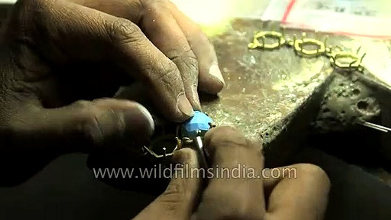 Jaipur is a big center for jewellery and semi-precious stones in India