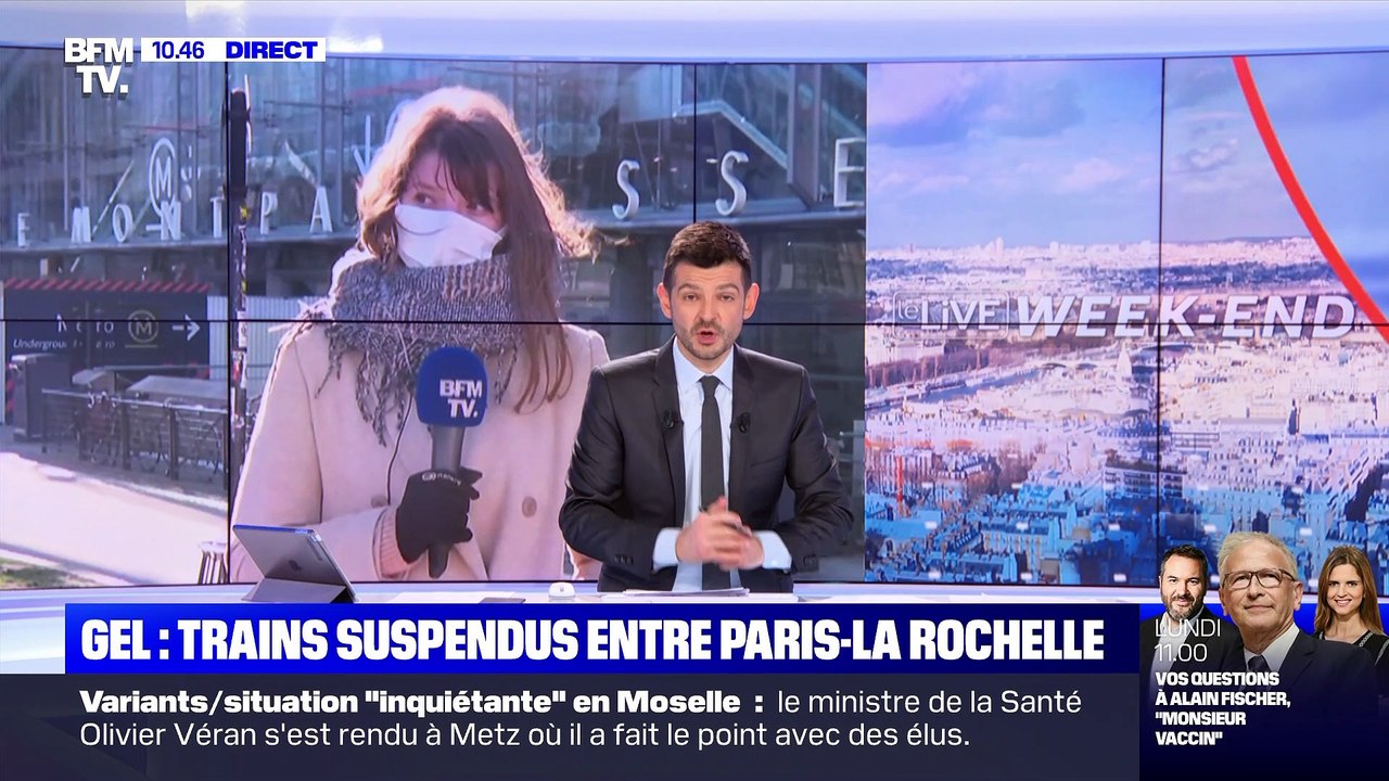 Gel Trains Suspendus Entre Paris La Rochelle 13 02 Video Dailymotion