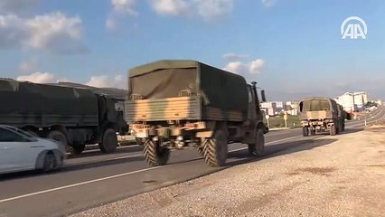 Suriye sınırına askeri sevkiyat sürüyor
