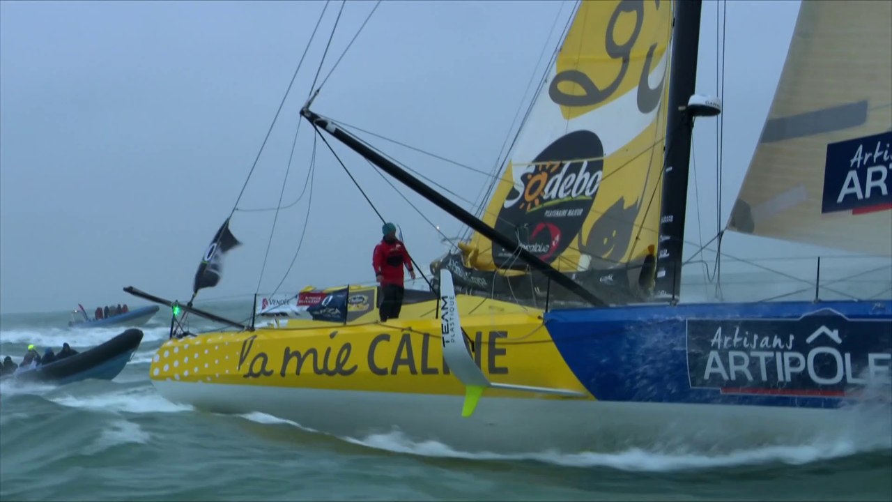 Vendée Globe 2020/2021: - Arrivée Arnaud Boissières  La Mie Câline Artisans Artipôle  - 11/02 2021