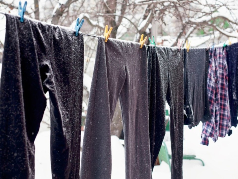 Warum du Wäsche im Winter draußen trocknen solltest