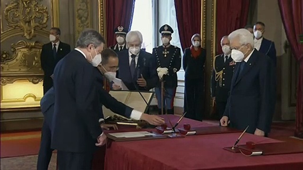 Ex-EZB-Chef Draghi als italienischer Ministerpräsident vereidigt