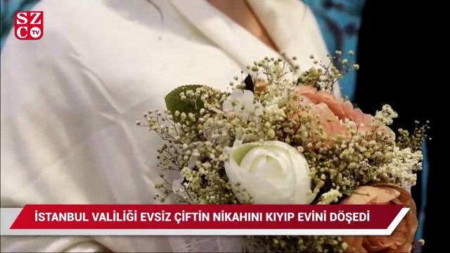 Denizlili evsiz çiftin nikahını İstanbul Valiliği kıyıp, evlerini kurdu