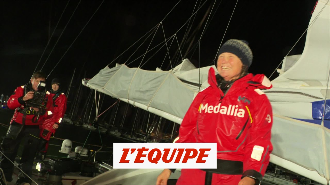 L'arrivée de Pip Hare - Voile - Vendée Globe