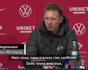 Leipzig - Nagelsmann refuse de commenter le départ d'Upamecano