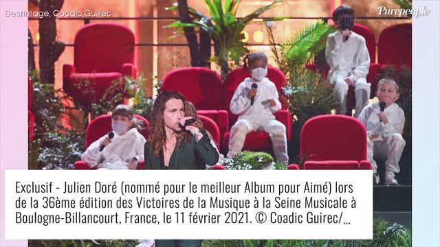 Julien Doré en coulisses des Victoires de la musique : il recycle son trophée d'une drôle de façon