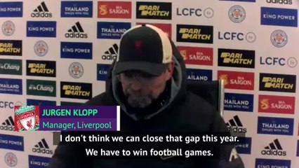 Klopp concedes league title after Leicester defeat