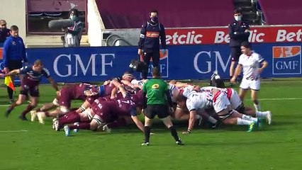 TOP 14 - Essai de Cyril CAZEAUX (UBB) - Bordeaux-Bègles - Paris - J16 - Saison 2020/2021