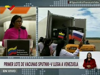 Día Histórico | Primeras 100 mil vacunas Sputnik-V contra la COVID-19 ya están en el país