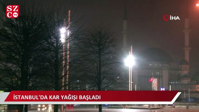 İstanbul’da beklenen kar yağışı hafif hafif etkisini göstermeye başladı