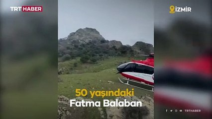 Hava ambulansı yaralı kadın için havalandı