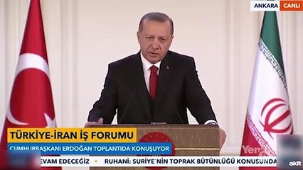 Reis-i Cumhur Erdoğan'ın Farsça sözleri İranlı misafirlerden alkış aldı
