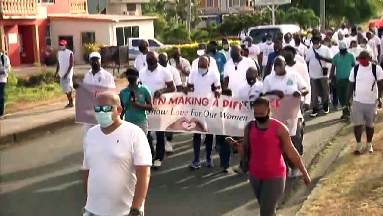 TOBAGO MEN WALK AGAINST VIOLENCE
