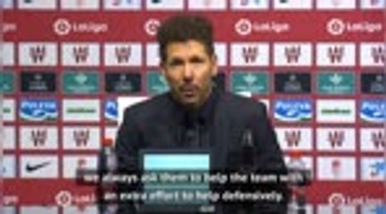 Simeone happy with defensively strong Suarez