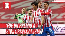 Vucetich sobre el gol de JJ Macías: 'Fue un premio a su perseverancia'