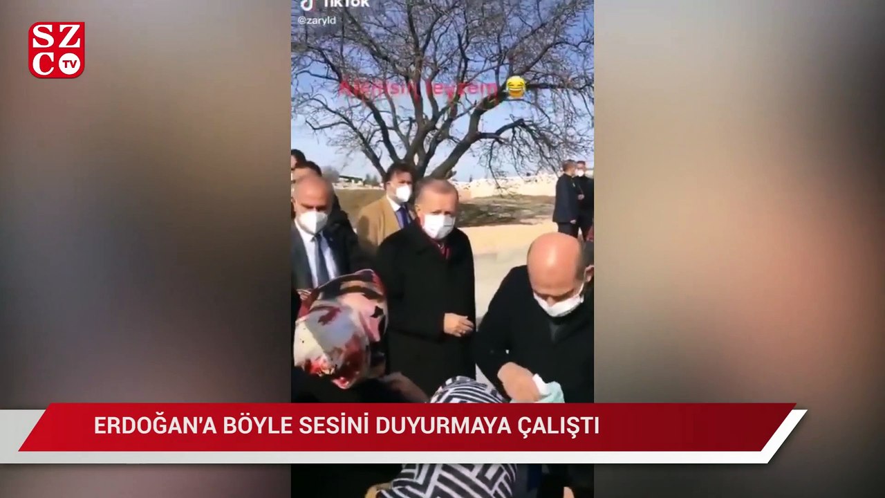 Erdoğan'a sesini böyle duyurmaya çalıştı: Ben açım, açım