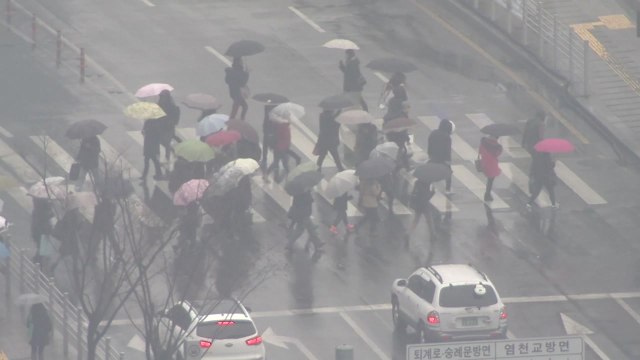 [날씨] 내일 오전까지 비, 오후 찬 바람 불며 미세먼지 해소 / YTN