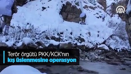 Terör örgütü PKK/KCK'nın kış üslenmesine operasyon