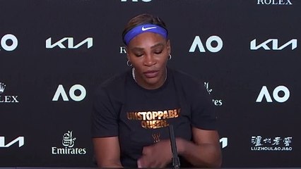 Open d'Australie 2021 - Serena Williams : "Tennis is less stressful. I don't have to manage a team"