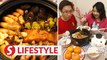 Couple stay home this CNY and cook their maiden Prosperity Pot