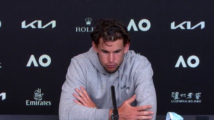Open d'Australie 2021 - Dominic Thiem : "I am not a machine... "