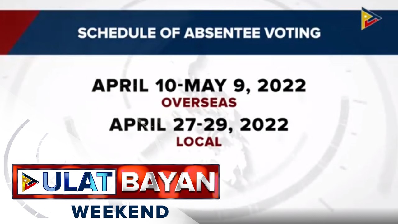Overseas Absentee Voting, itinakda mula April 10 hanggang May 9, 2022